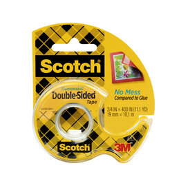 Scotch #238 Scotch Removable Double Sided Tape, 3/4" x 200"