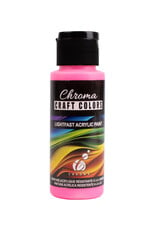 Chroma Chroma Craft Colors, Crave the Rave Pink (Neon), 2oz