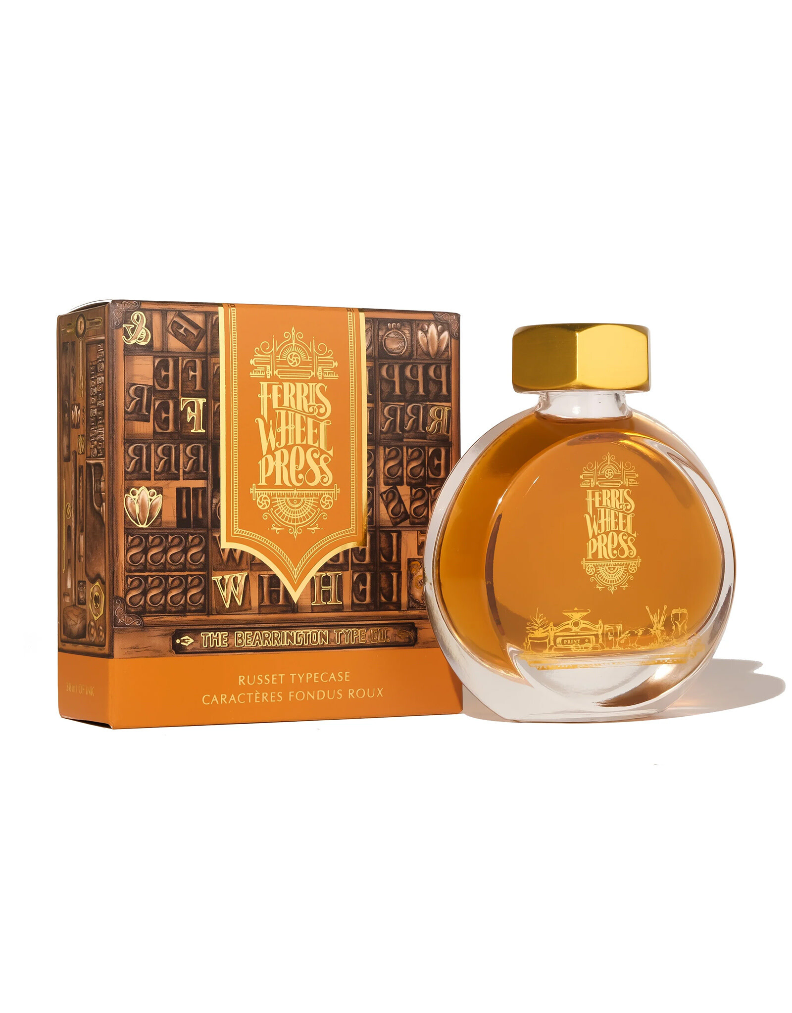 Ferris Wheel Press FWP Everyday Inks, Russet Typecase 38ml