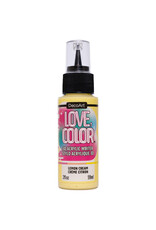 DecoArt DecoArt Love, Color 3D Acrylic Writer, Lemon Cream, 2oz