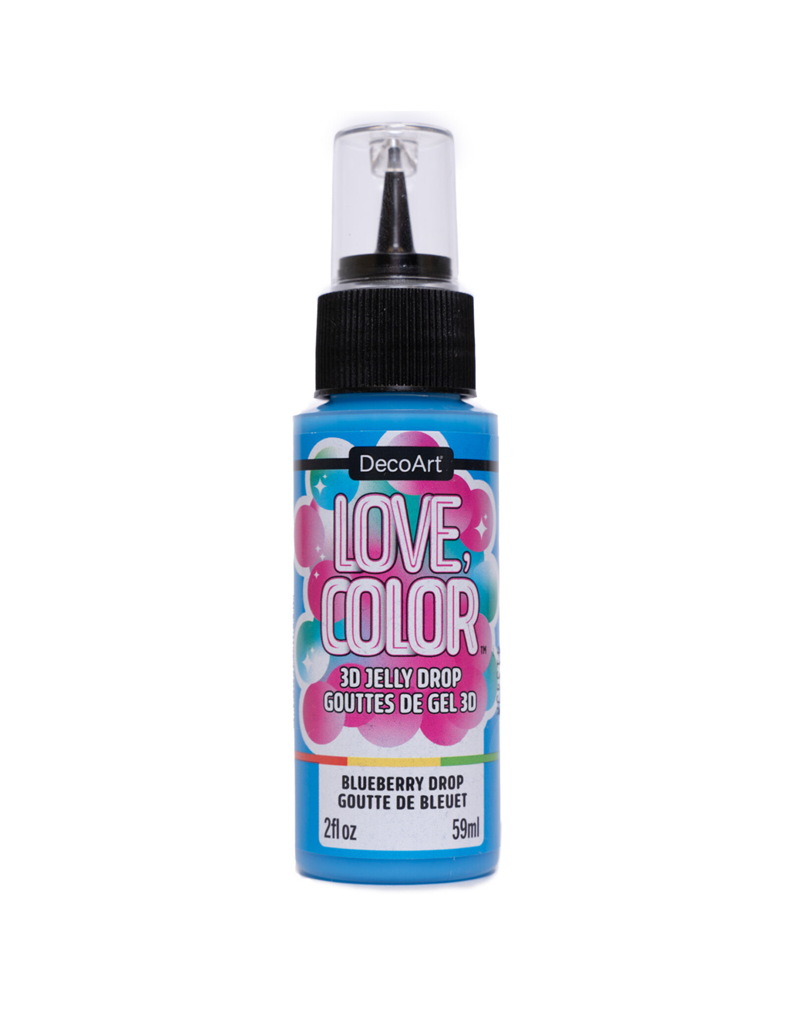 DecoArt DecoArt Love, Color 3D Jelly Drops, Blueberry Drop, 2oz