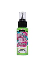 DecoArt DecoArt Love, Color 3D Jelly Drops, Lime Drop, 2oz
