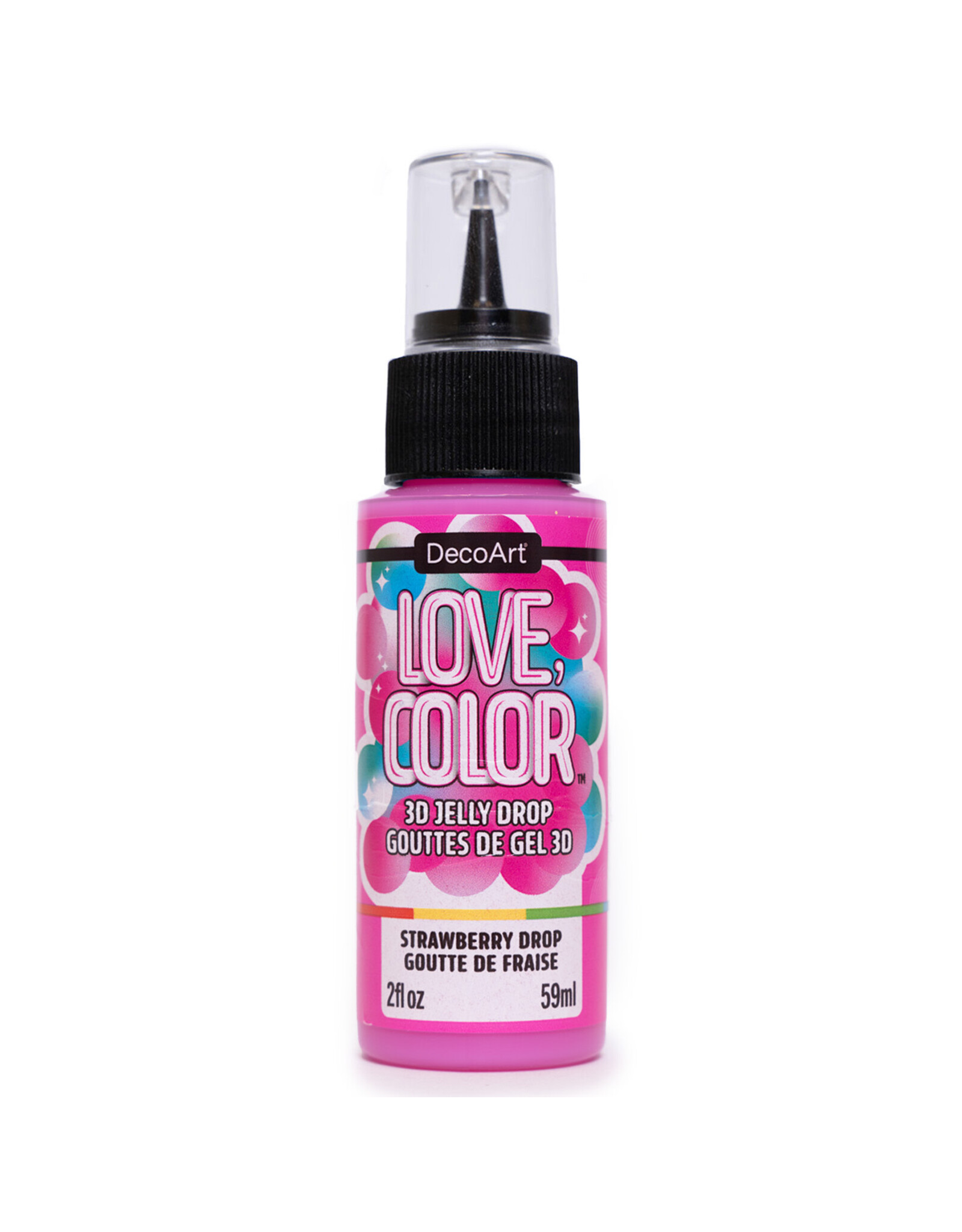 DecoArt DecoArt Love, Color 3D Jelly Drops, Strawberry Drop, 2oz