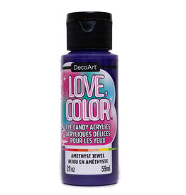 DecoArt DecoArt Love, Color Eye Candy Acrylics, Amethyst Jewel, 2oz