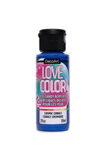 DecoArt DecoArt Love, Color Eye Candy Acrylics, Cosmic Cobalt, 2oz