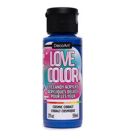 DecoArt DecoArt Love, Color Eye Candy Acrylics, Cosmic Cobalt, 2oz