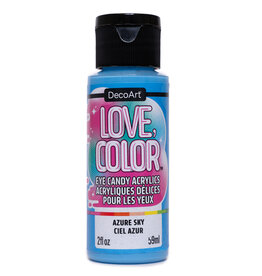 DecoArt DecoArt Love, Color Eye Candy Acrylics, Azure Sky, 2oz