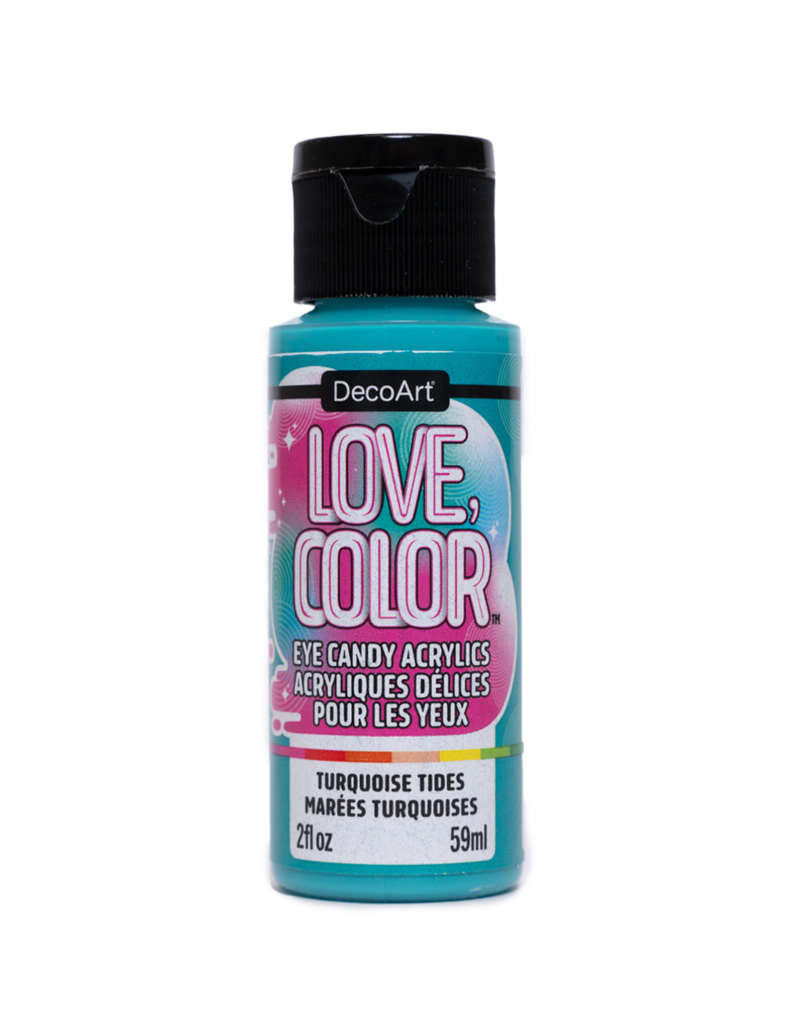 DecoArt DecoArt Love, Color Eye Candy Acrylics, Turquoise Tides, 2oz