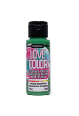 DecoArt DecoArt Love, Color Eye Candy Acrylics, Emerald Enchantment, 2oz