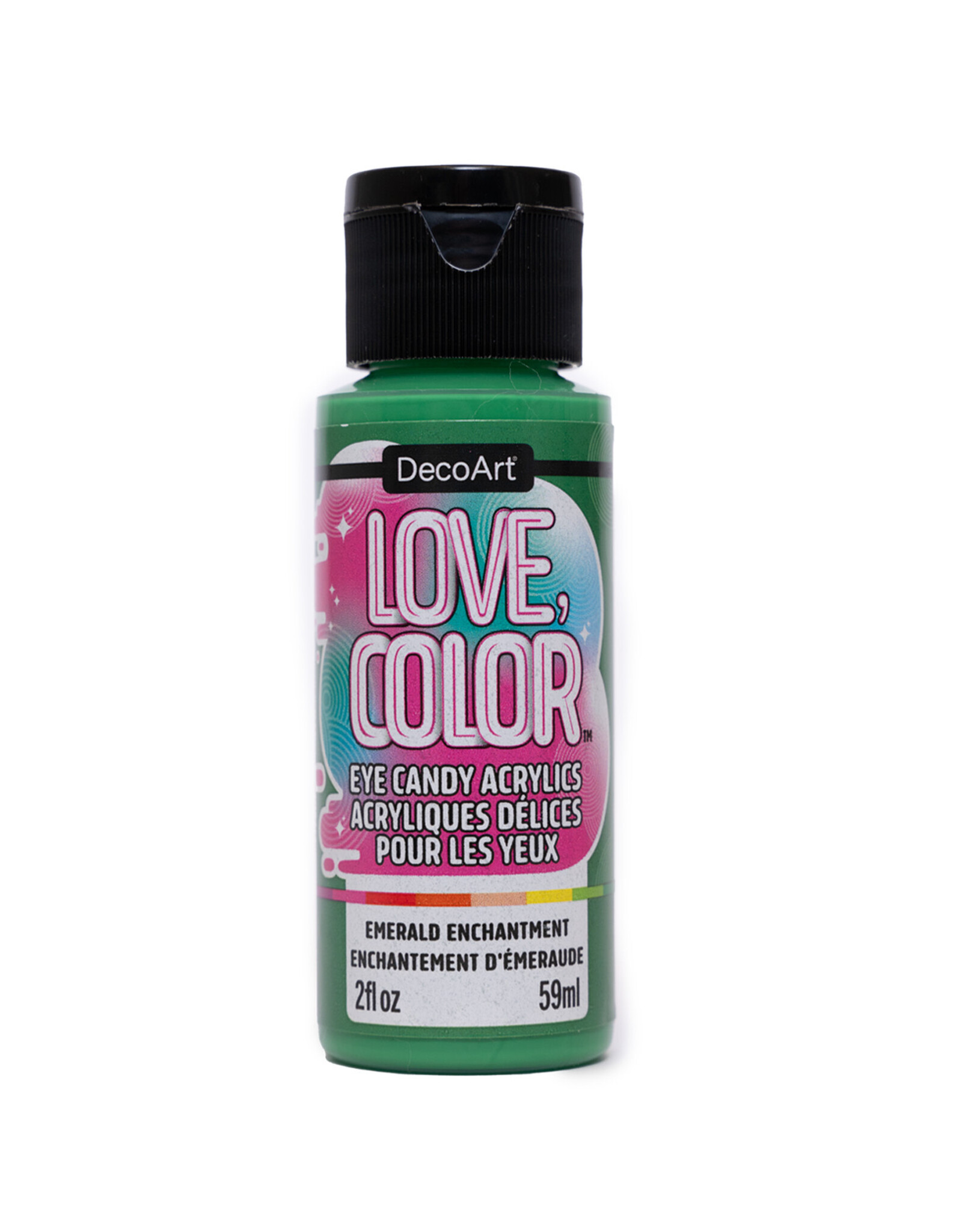 DecoArt DecoArt Love, Color Eye Candy Acrylics, Emerald Enchantment, 2oz