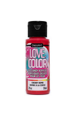 DecoArt DecoArt Love, Color Eye Candy Acrylics, Cherry Bomb, 2oz