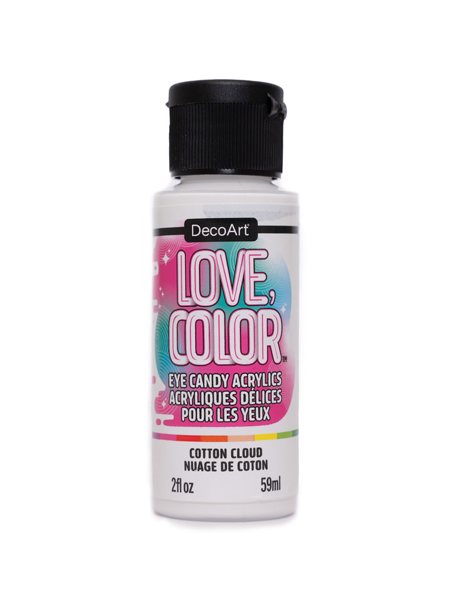 DecoArt DecoArt Love, Color Eye Candy Acrylics, Cotton Cloud, 2oz