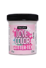 DecoArt DecoArt Love, Color Glitter Tex, GlitterTex, 4oz