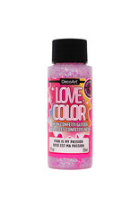 DecoArt DecoArt Love, Color Neon Confetti Glitter, Pink Is My Passion, 2oz