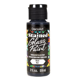 DecoArt DecoArt Stained Glass Paint, Black, 2oz