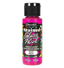 DecoArt DecoArt Stained Glass Paint, Magenta, 2oz