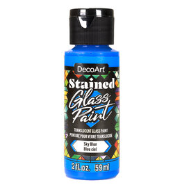 DecoArt DecoArt Stained Glass Paint, Sky BLue, 2oz