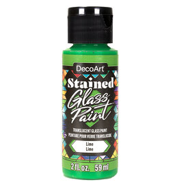 DecoArt DecoArt Stained Glass Paint, Lime, 2oz