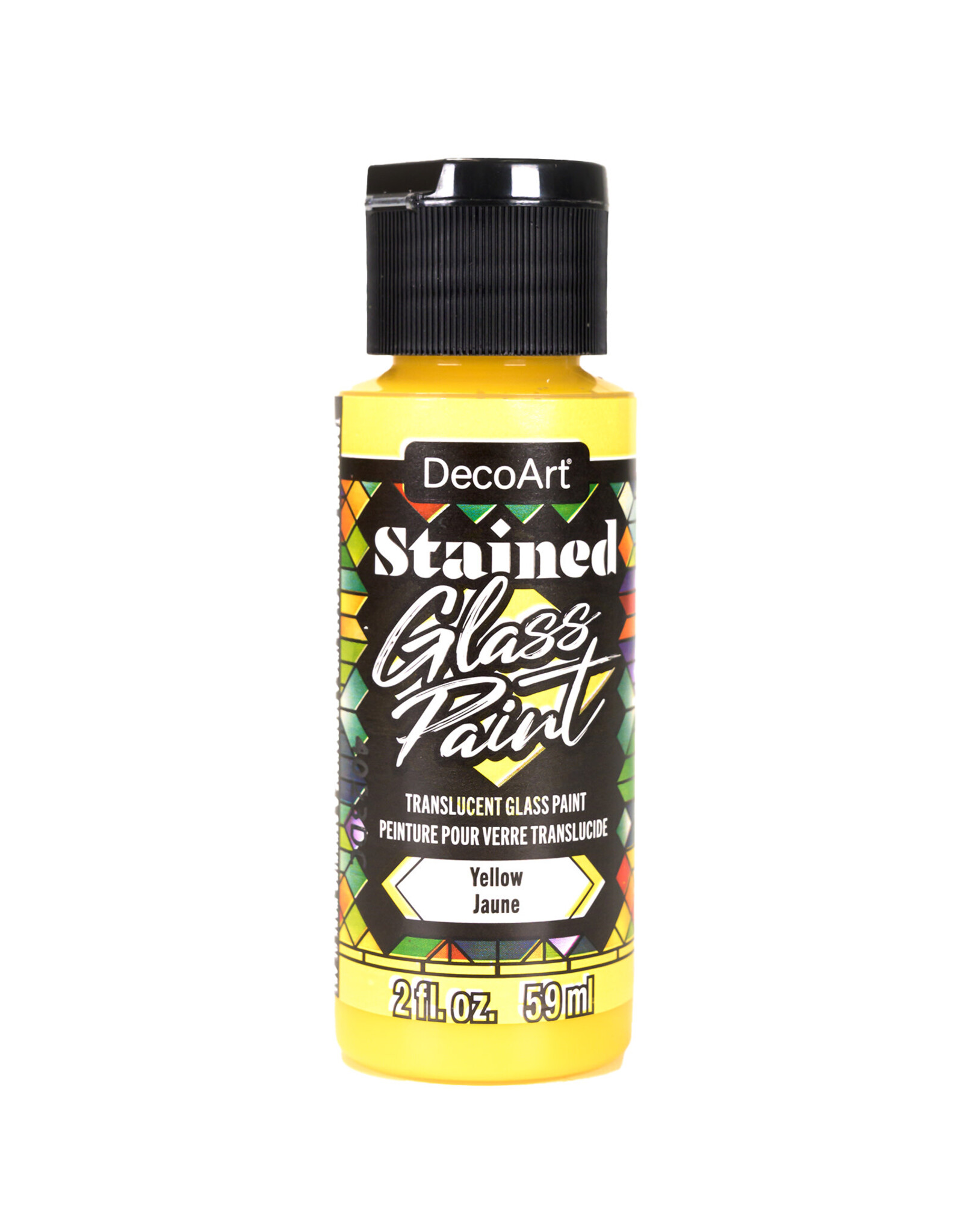 DecoArt DecoArt Stained Glass Paint, Yellow, 2oz