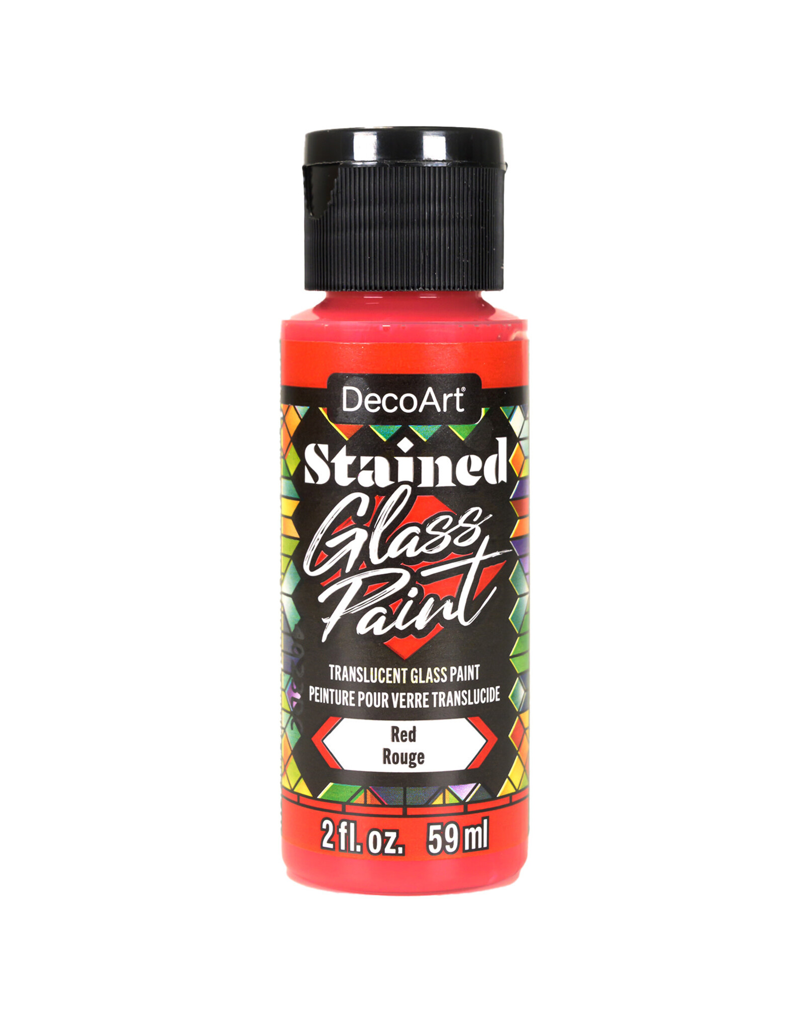 DecoArt DecoArt Stained Glass Paint, Red, 2oz