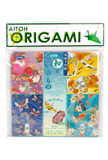 AITOH Aitoh Origami Paper, Chiyo Animals, 4 Patterns