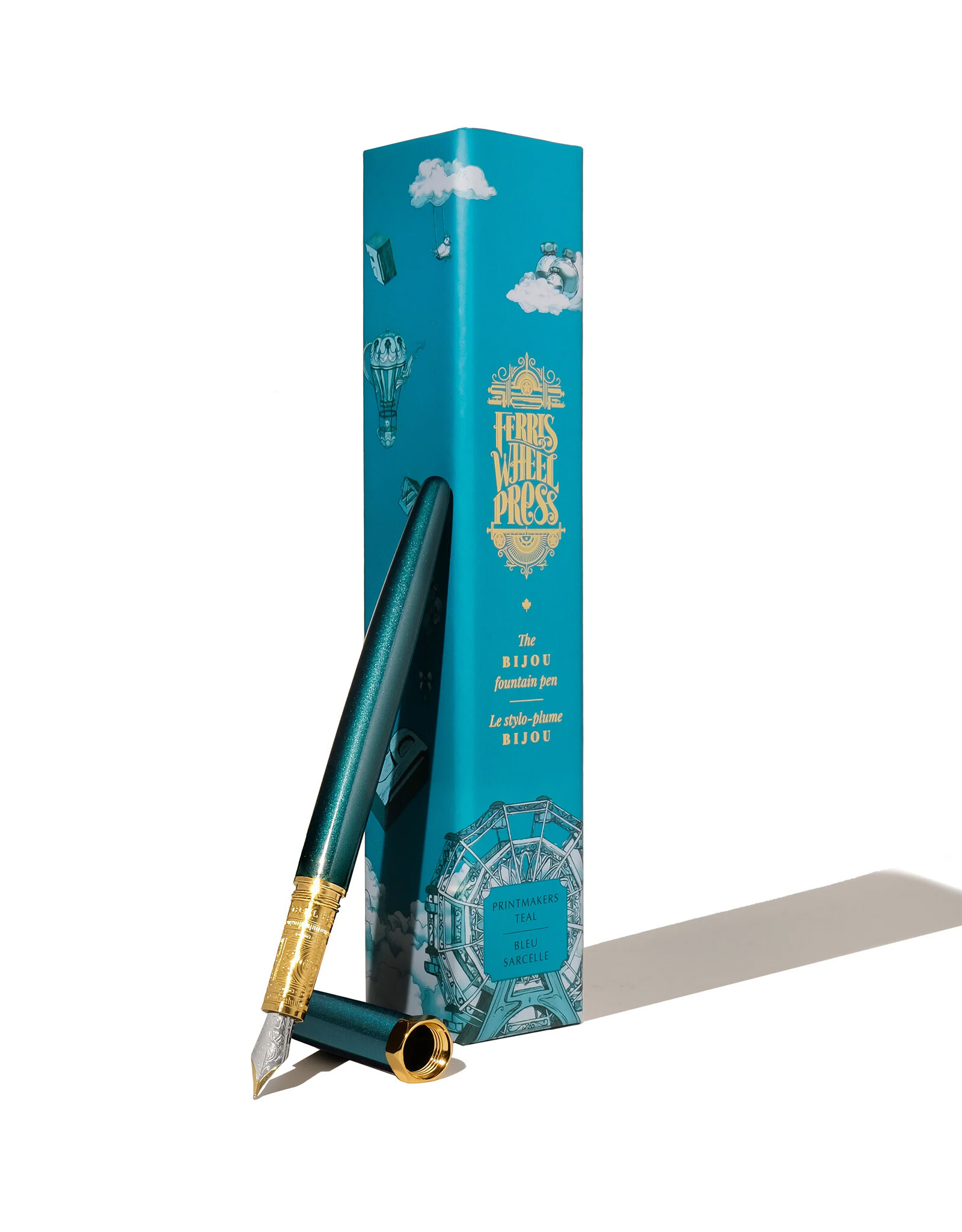 Ferris Wheel Press Bijou Fountain Pen, Printmaker's Teal (F)