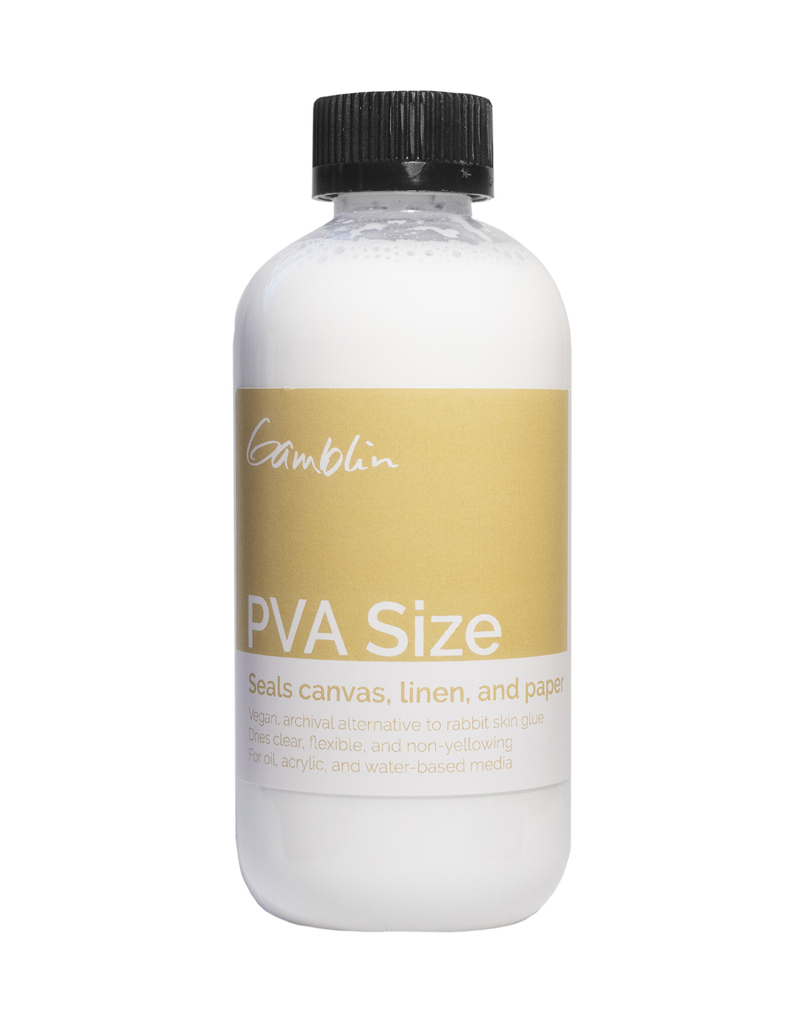 Gamblin Gamblin Poly Vinyl Acetate PVA SIZE, 8oz