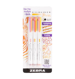 Zebra CLEARANCE Mildliner Mix Highlighter, Warm Set of 3