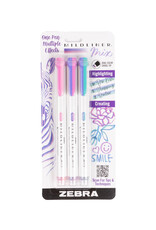 Zebra Mildliner Mix Highlighter, Cool Set of 3