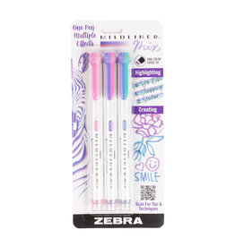 Zebra Mildliner Mix Highlighter, Cool Set of 3
