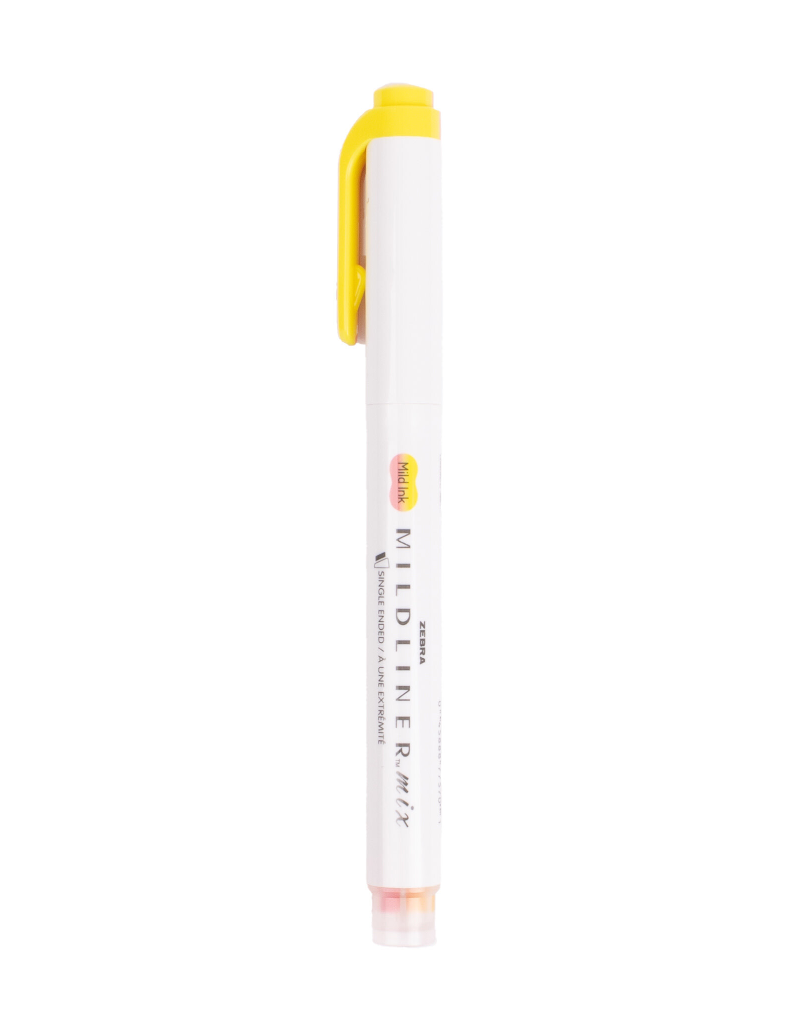 Zebra Mildliner Mix Highlighter, Lemon Yellow/Coral Pink