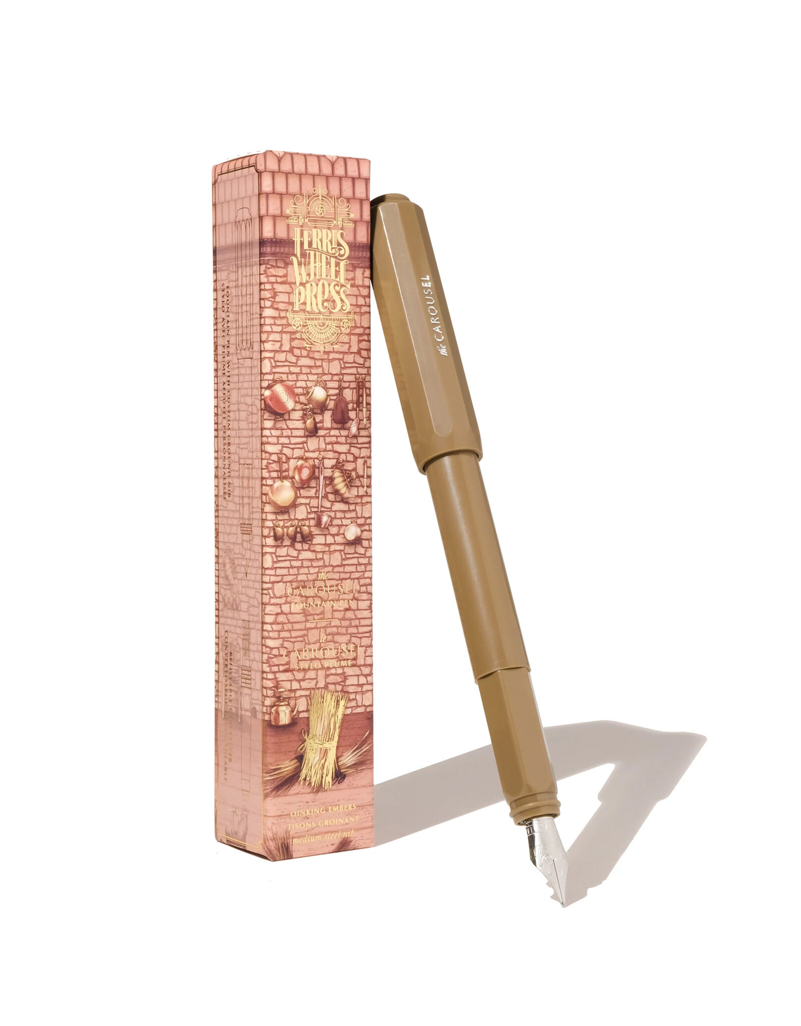 Ferris Wheel Press Carousel Fountain Pen, Oinking Embers (F)