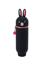 ITOYA Itoya Punilabo Silicone Stand Up Case, Black Rabbit