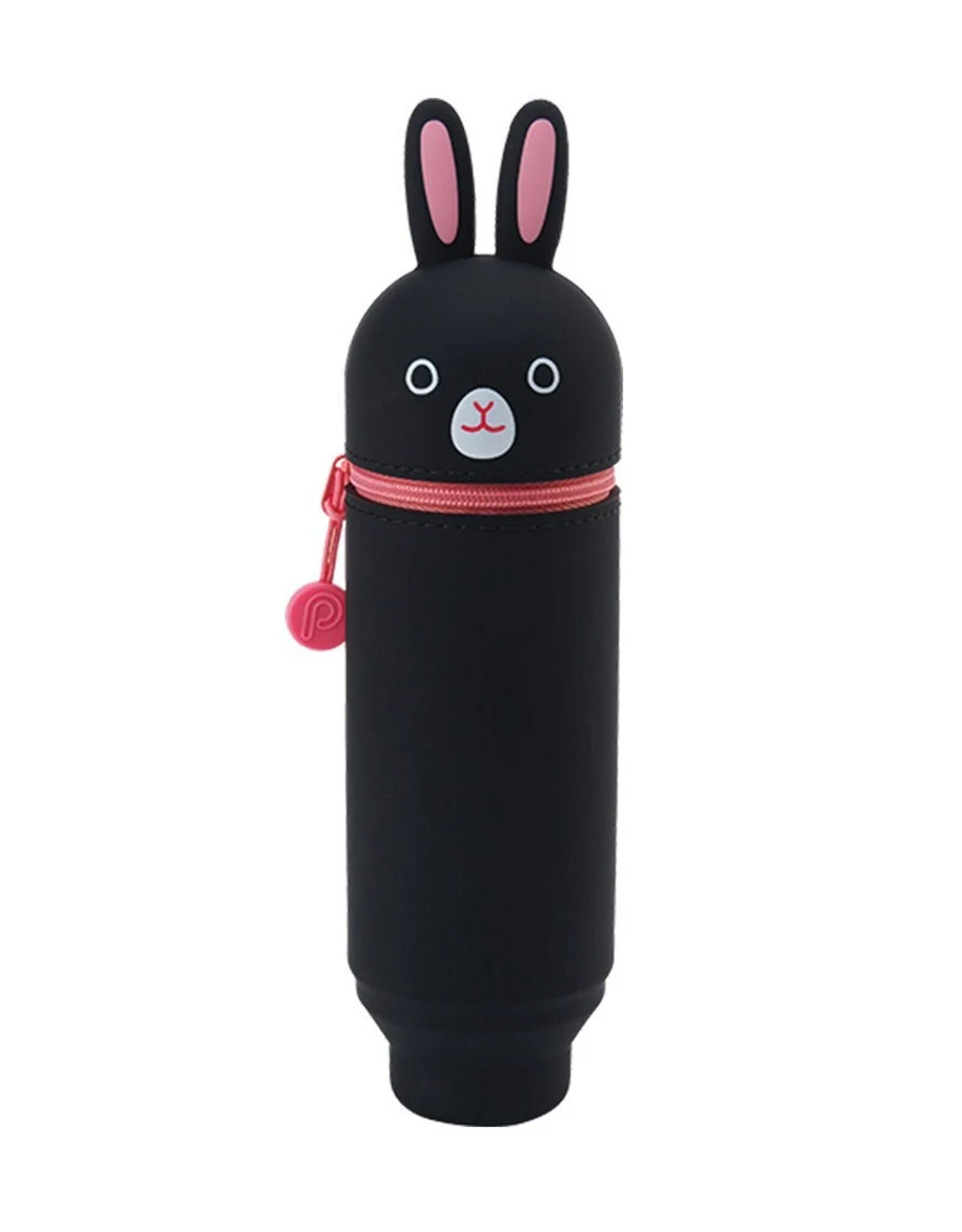 ITOYA Itoya Punilabo Silicone Stand Up Case, Black Rabbit