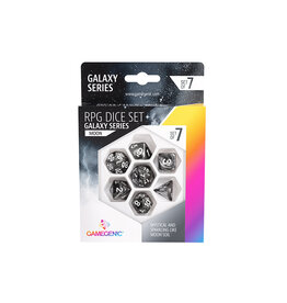 Gamegenic Gamegenic Galaxy Series  Moon  RPG Dice Set (7pcs)