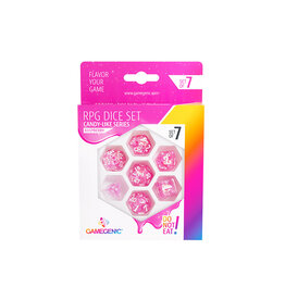 Gamegenic Gamegenic Candy-like Series  Raspberry  RPG Dice Set (7pcs)