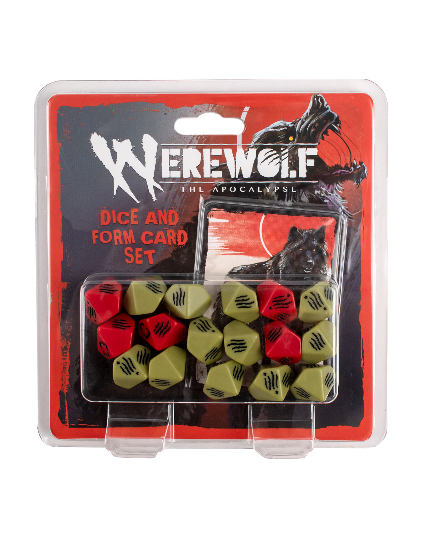 Werewolf The Apocalypse RPG Dice and Form Card Set