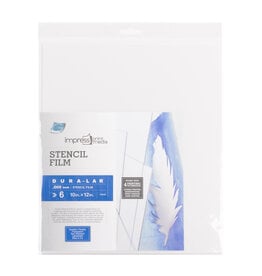 Grafix Impress Clear Dura-lar Stencil Film, .005, 10 x 12", Pack of 6