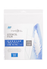 Grafix Impress Clear Dura-lar Stencil Film, .005, 8 x 10", Pack of 6
