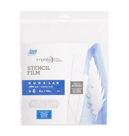 Grafix Impress Clear Dura-lar Stencil Film, .005, 8 x 10", Pack of 6