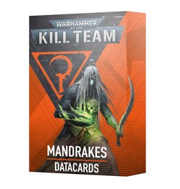 Games Workshop Kill Team Mandrakes  Datacards LIMTED EDITION