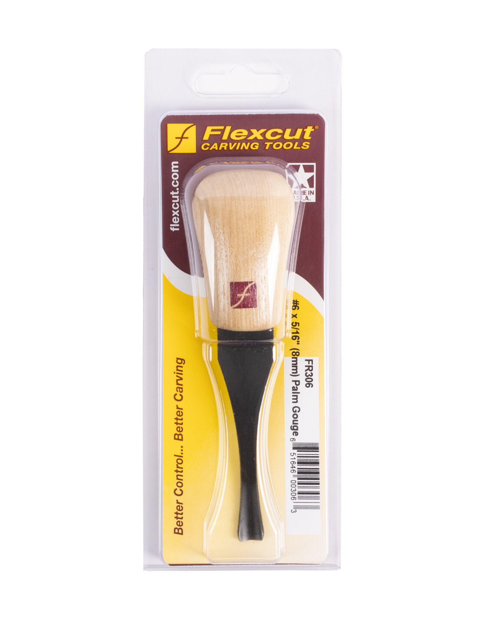 Flexcut Palm Tool, Sweep #6 x 5/16"
