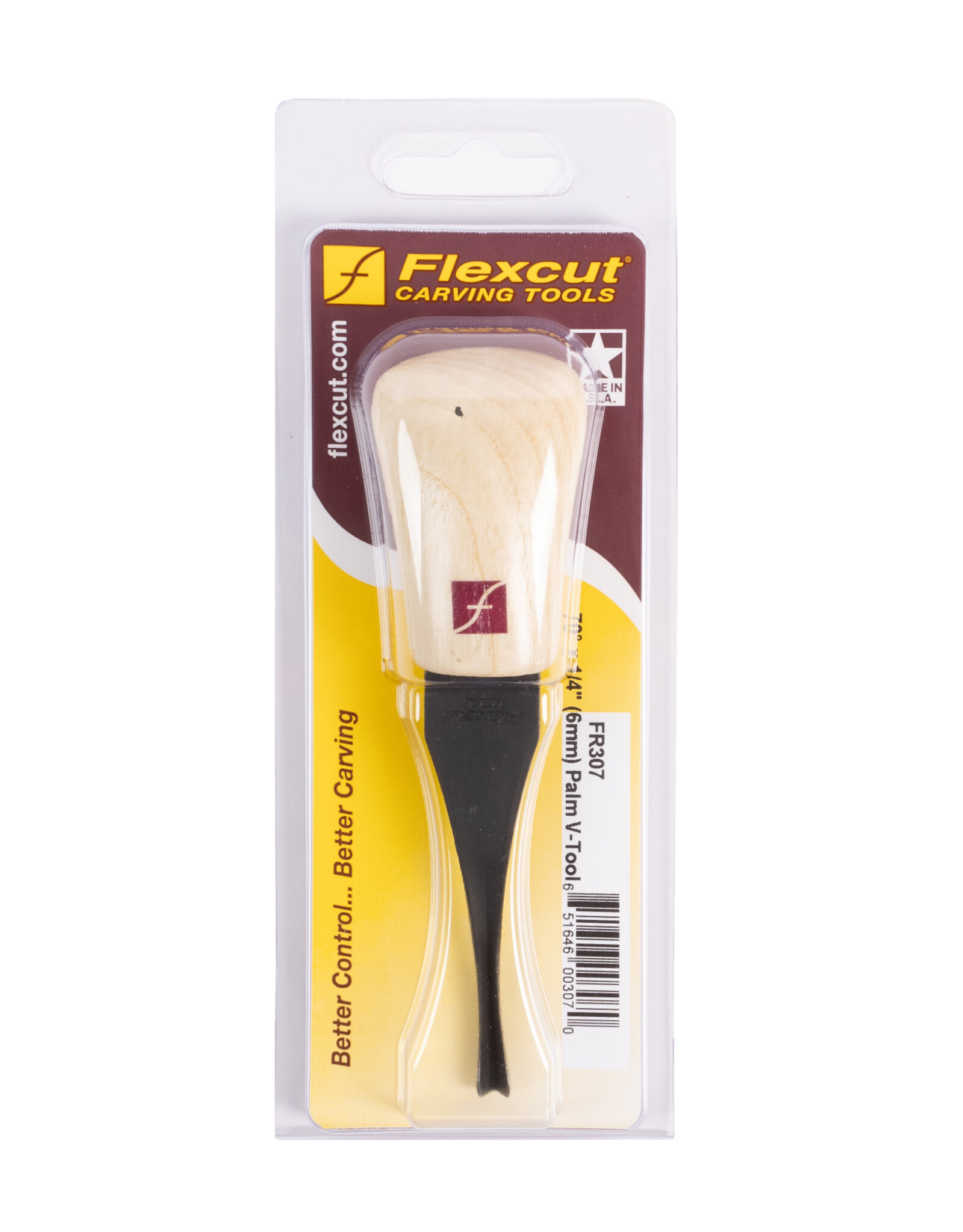Flexcut Palm Tool, V-Tool 1/4" x 70 Degrees