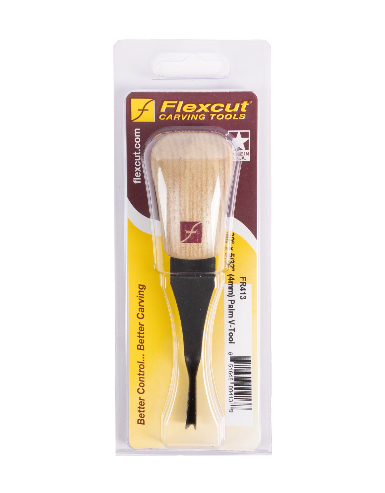 Flexcut Palm Tool, V-Tool 5/32" x 30 Degrees