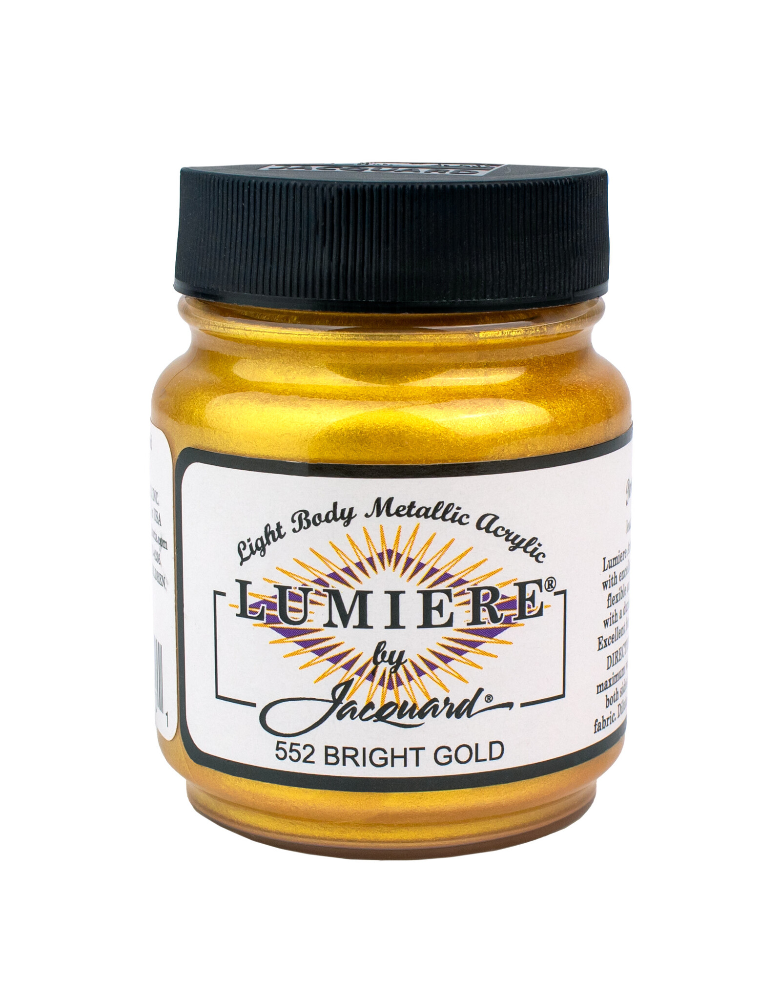 Jacquard Jacquard Lumiere Acrylic Paint, Bright Gold 2¼oz