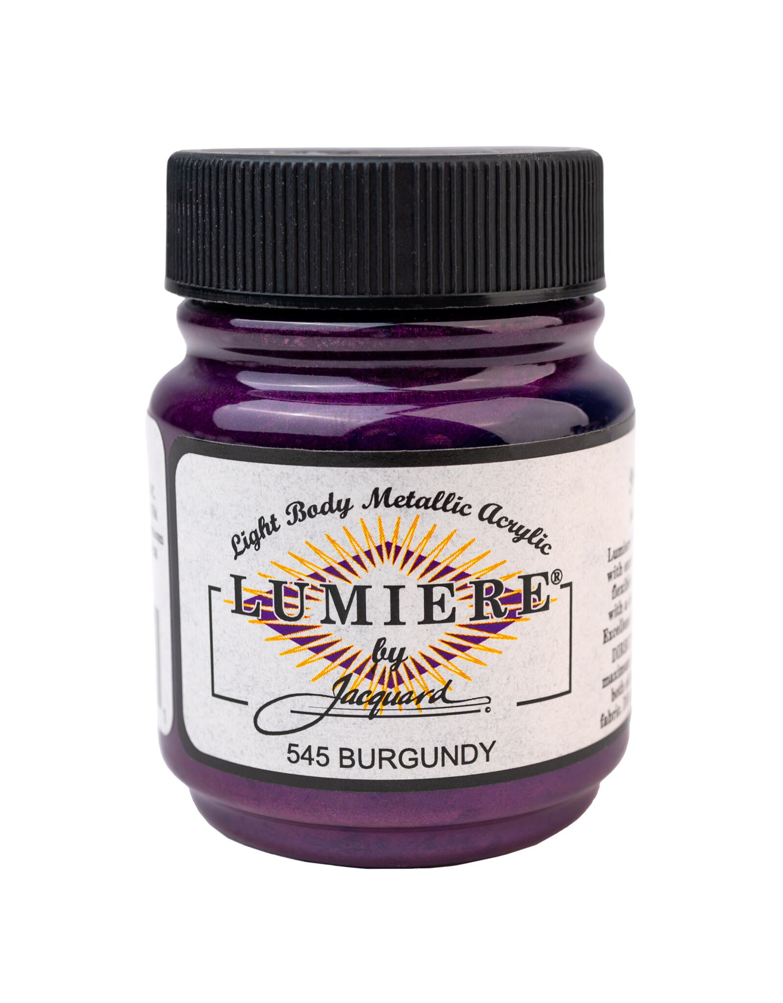 Jacquard Jacquard Lumiere Acrylic Paint, Burgundy 2¼oz