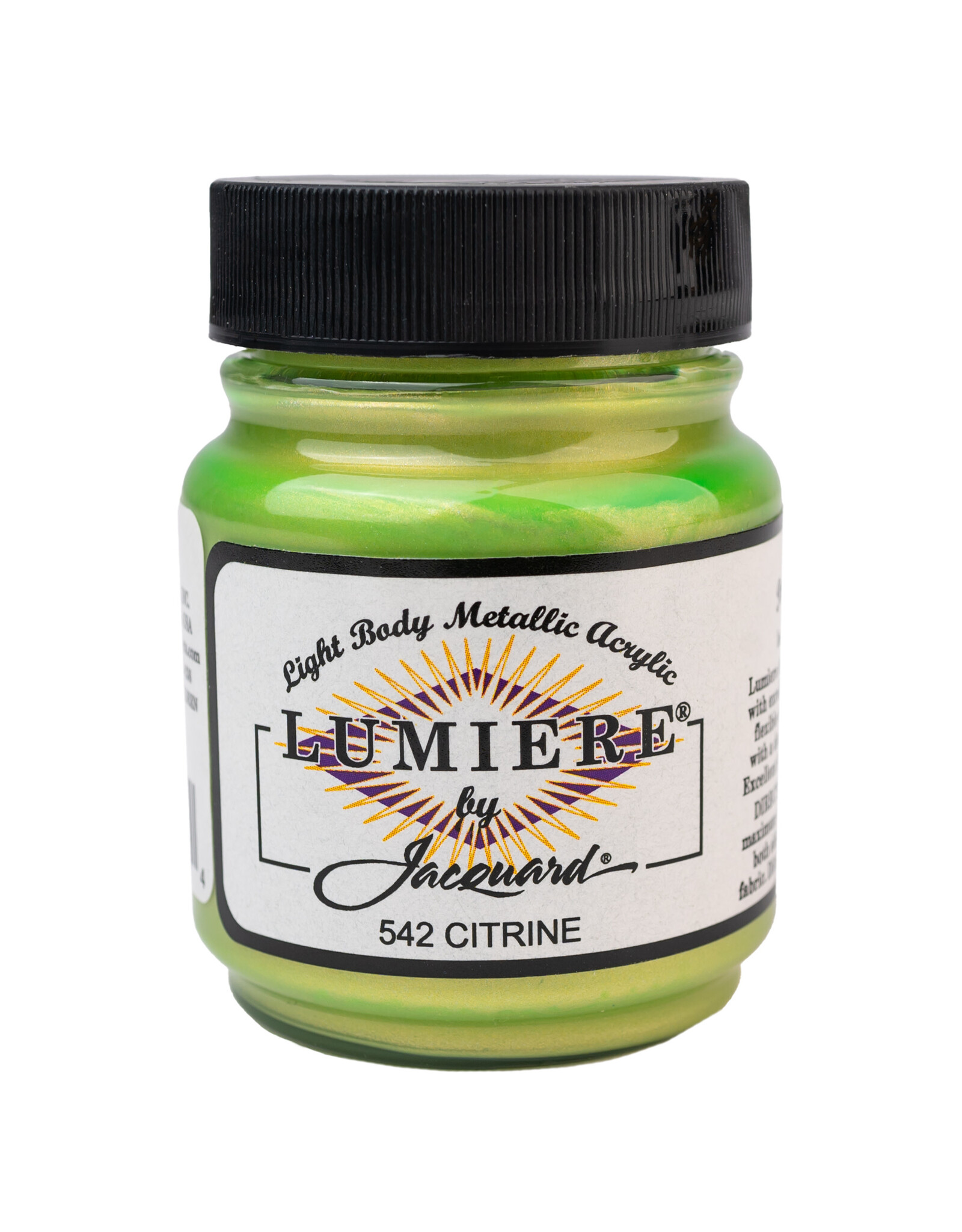 Jacquard Jacquard Lumiere Acrylic Paint, Citrine 2¼oz