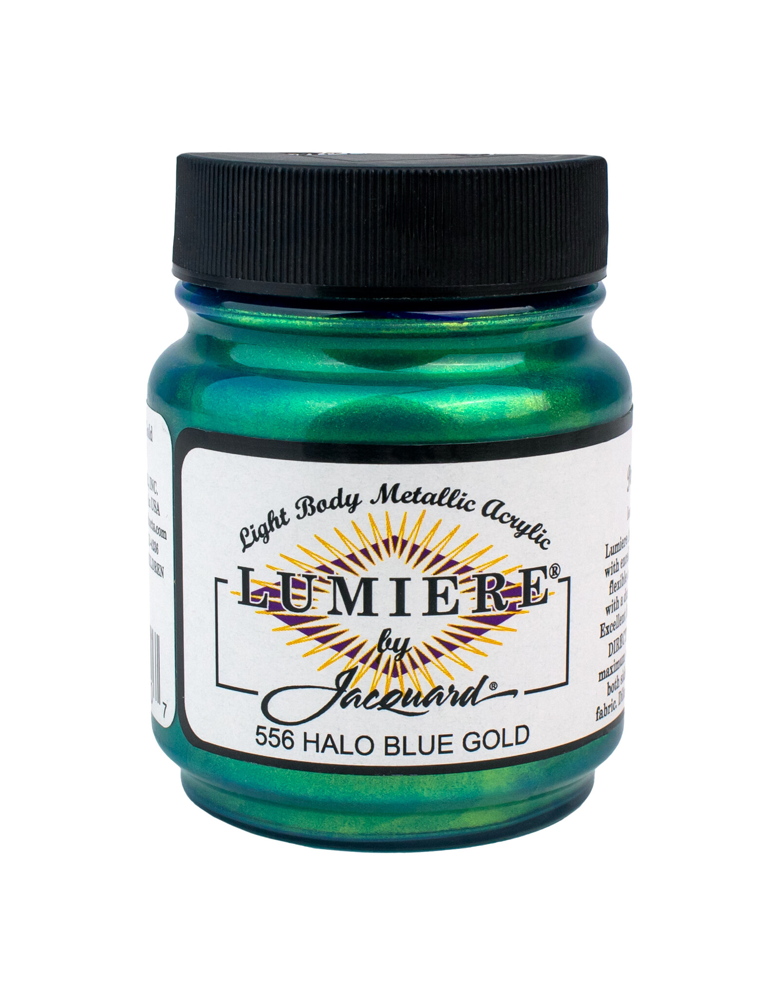 Jacquard Jacquard Lumiere Acrylic Paint, Halo Blue Gold 2¼oz