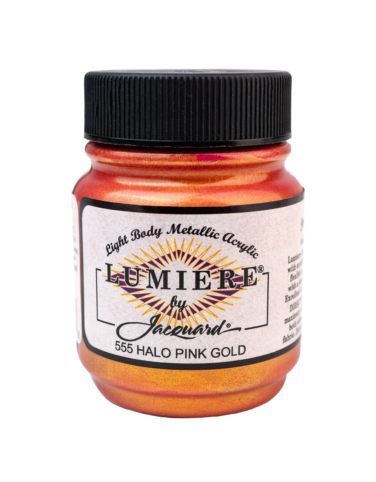 Jacquard Jacquard Lumiere Acrylic Paint, Halo Pink Gold 2¼oz