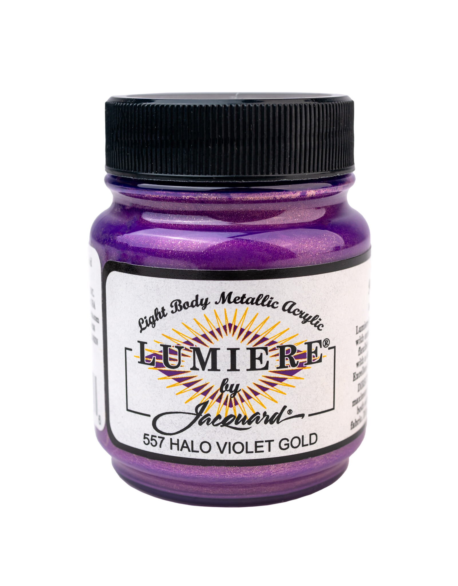 Jacquard Jacquard Lumiere Acrylic Paint, Halo Violet Gold 2¼oz